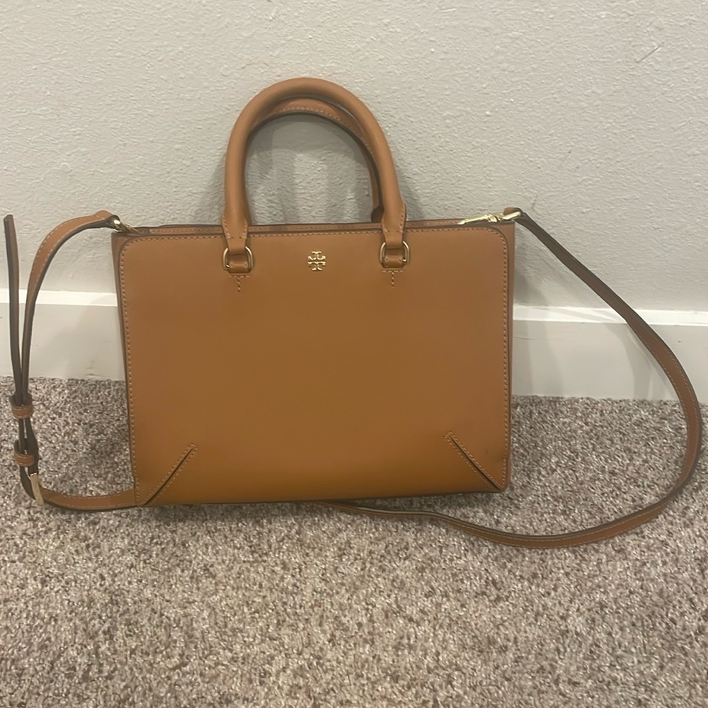 Tory Burch Saffiano Leather Bag.